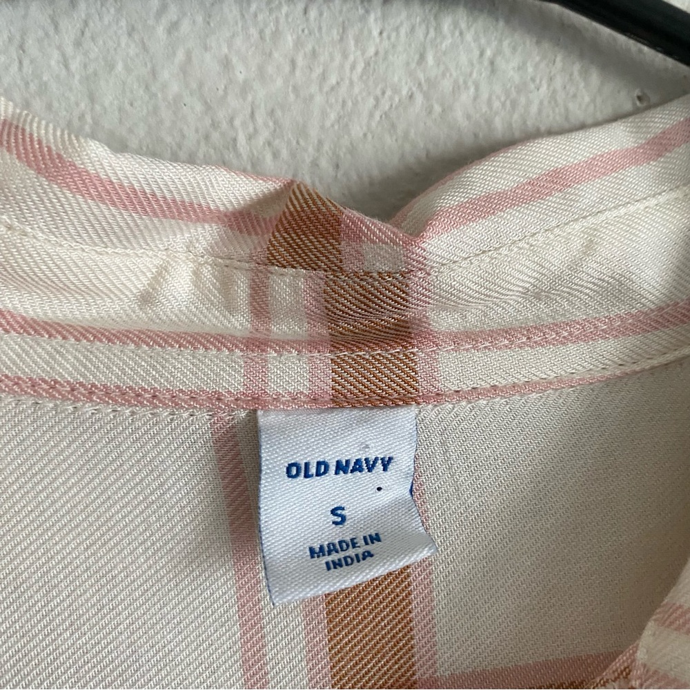 Old Navy Plaid Popover Shirt Dress women’s size S - Picture 2 of 11